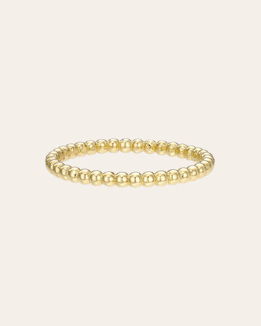 14k Gold Bead Band
