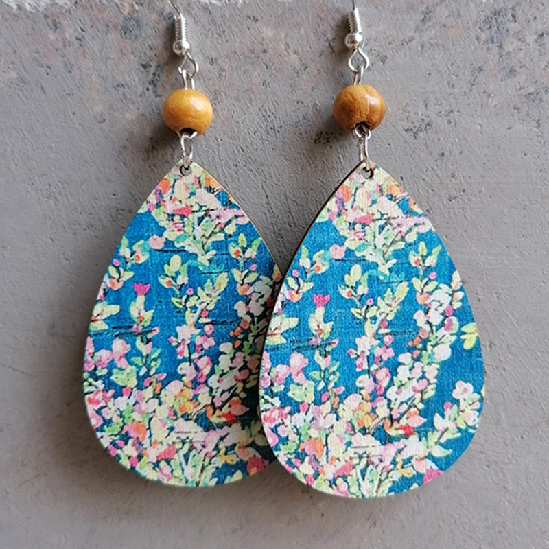 Teardrop Drop Earrings Style B One Size