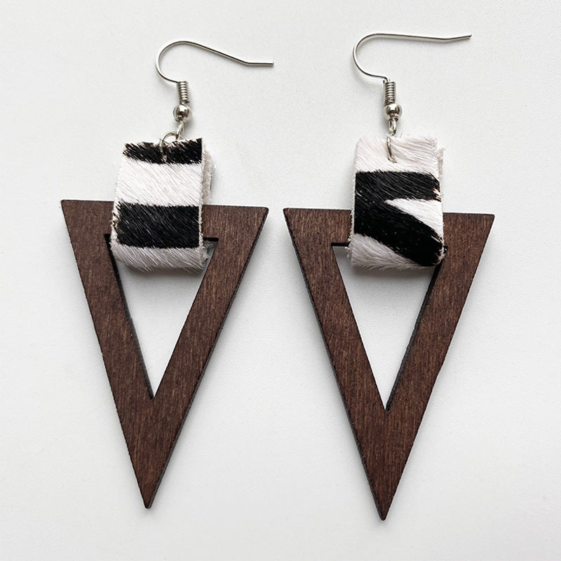 Geometric Drop Earrings Style A One Size