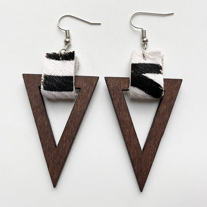 Geometric Drop Earrings Style A One Size