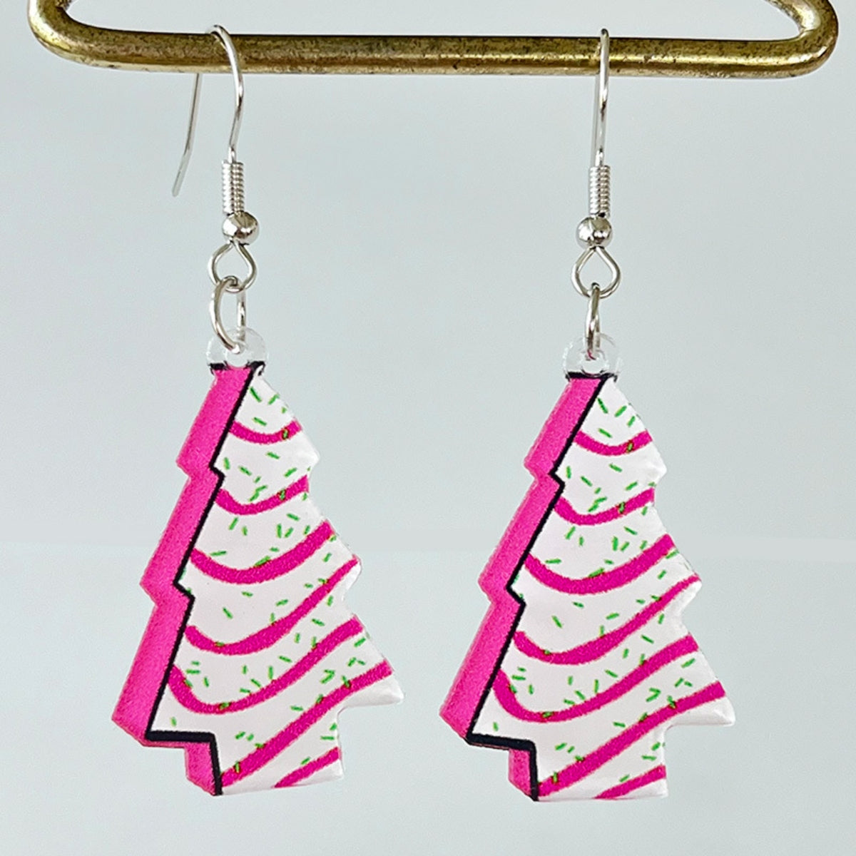 Geometric Shape Acrylic Dangle Earrings Style A One Size
