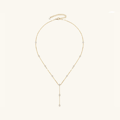 1.1 Carat Moissanite 925 Sterling Silver Necklace Gold One Size