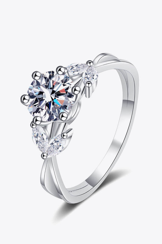 Come With Me 1 Carat Moissanite Ring Silver