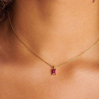 Titanium Steel Inlaid Zircon Pendant Necklace Style G One Size