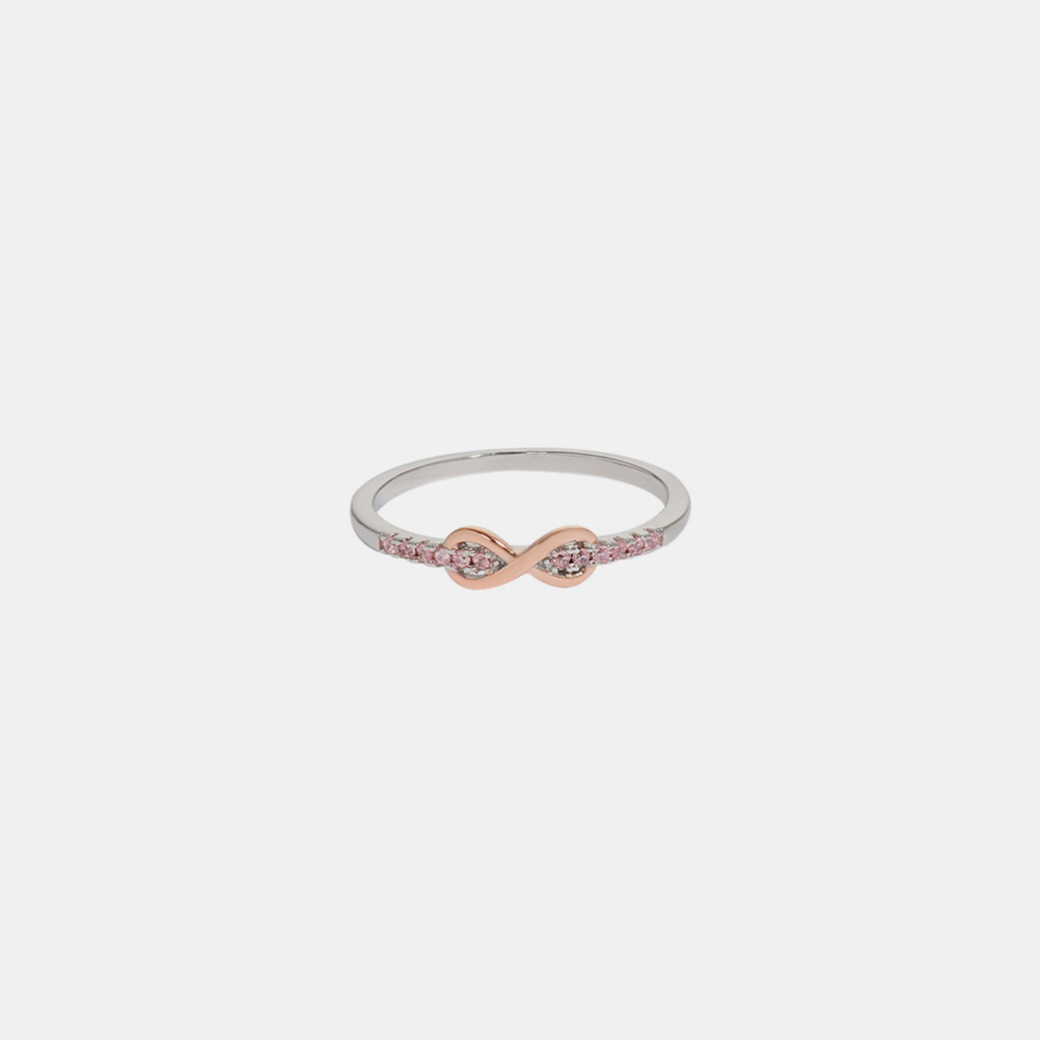 Zircon 925 Sterling Silver Ring Blush Pink