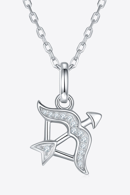 Moissanite Constellation Pendant Necklace Sagittarius One Size