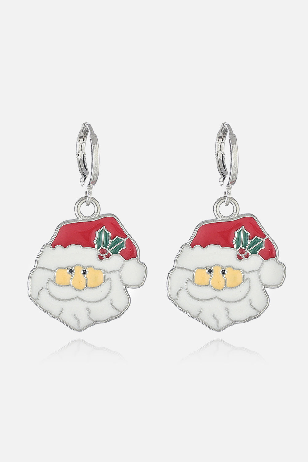 Christmas Theme Alloy Earrings Style H One Size