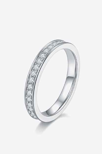 Unexplained Words Moissanite Ring Silver