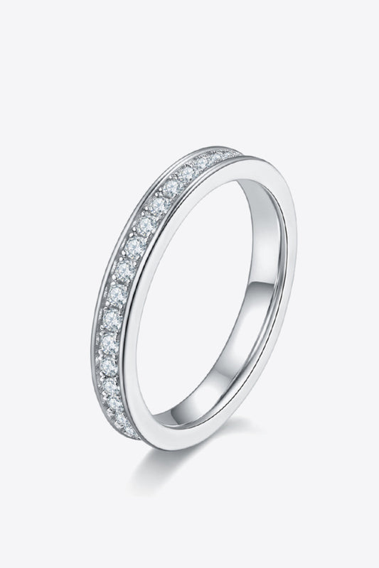 Unexplained Words Moissanite Ring Silver
