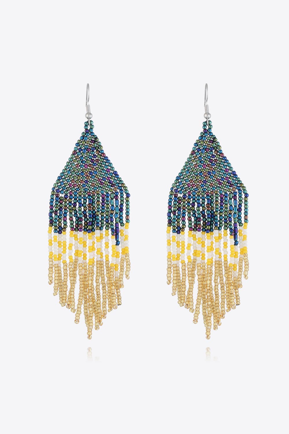 Beaded Dangle Earrings Multicolor One Size