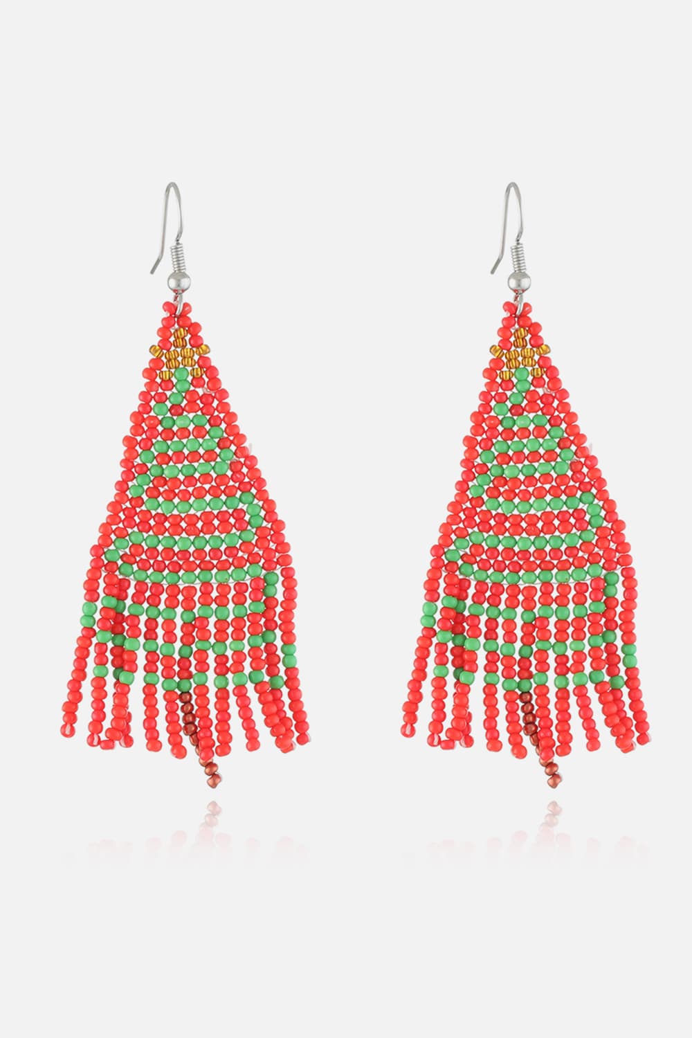 Christmas Beaded Earrings Style E One Size