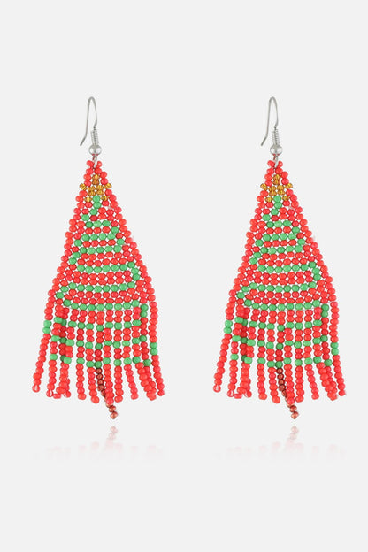 Christmas Beaded Earrings Style E One Size