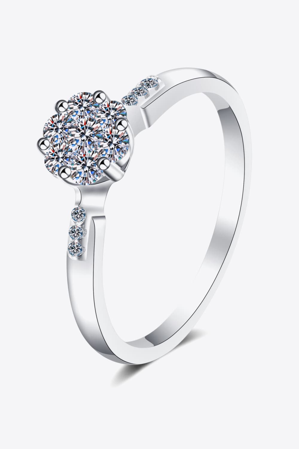 Create Your Dream Life Moissanite Ring Silver