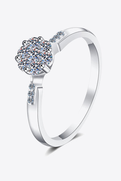 Create Your Dream Life Moissanite Ring Silver