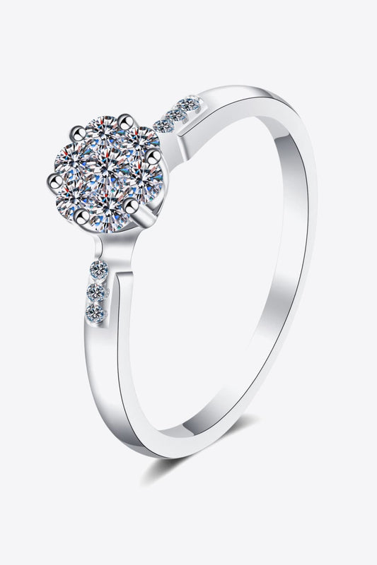 Create Your Dream Life Moissanite Ring Silver
