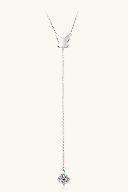 1 Carat Moissanite 925 Sterling Silver Necklace Silver One Size