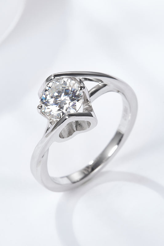Get What You Need 1 Carat Moissanite Ring Silver