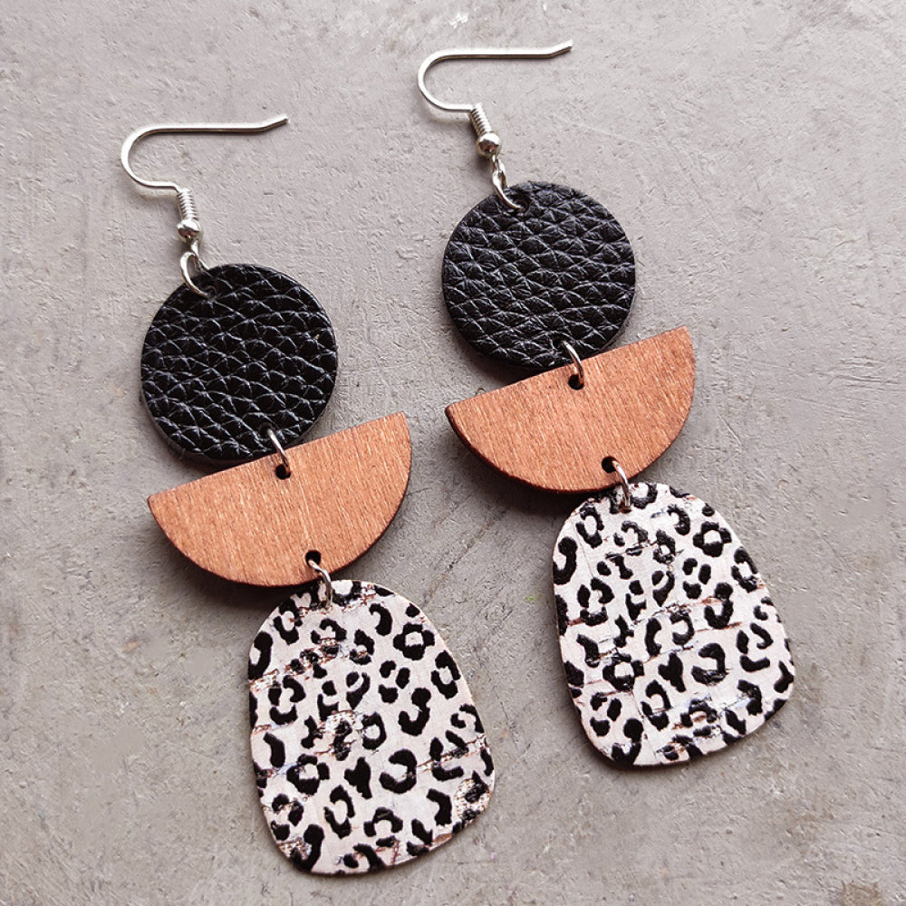 Geometrical Shape Dangle Earrings Style B One Size