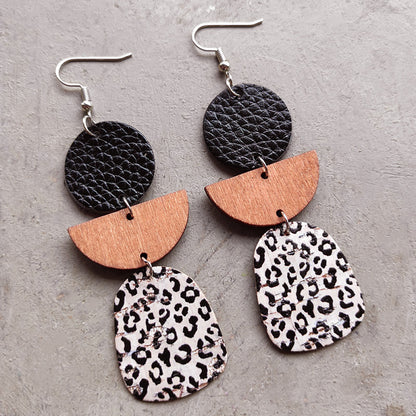 Geometrical Shape Dangle Earrings Style B One Size