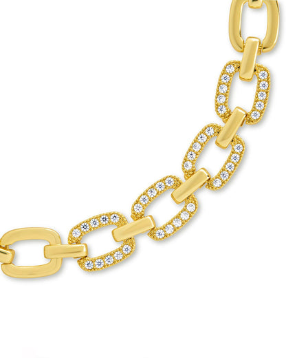 Fiona CZ Statement Chain Link Bracelet