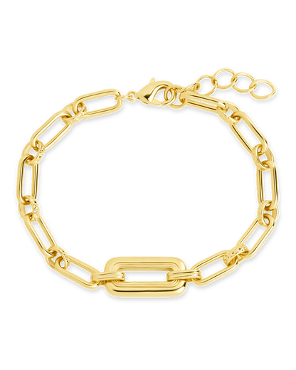 Annabeth Mixed Link Bracelet Gold