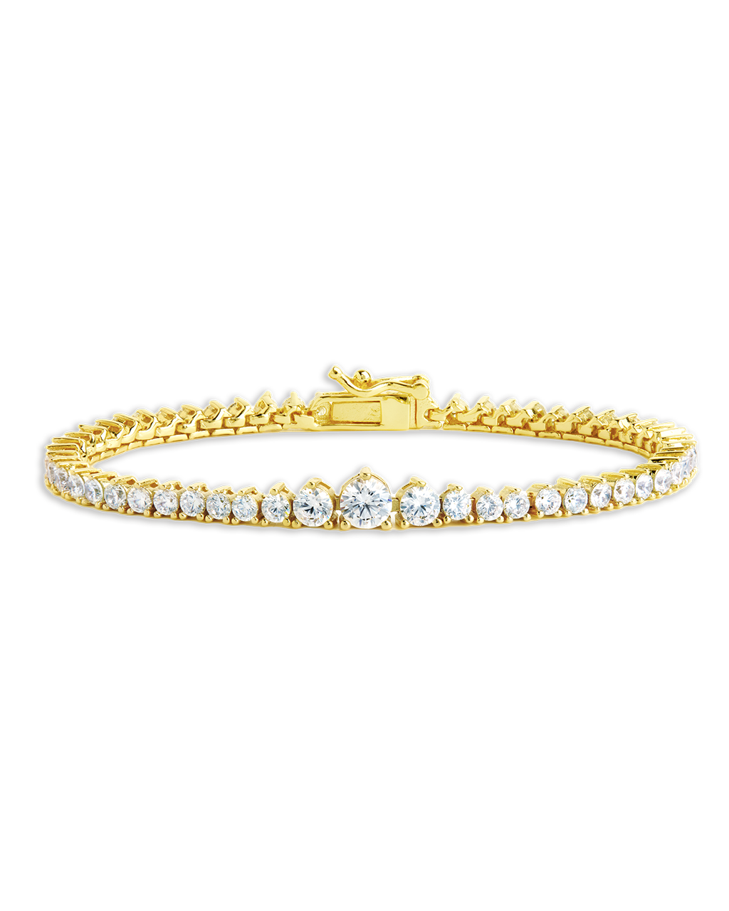 Tatum CZ Tennis Bracelet Gold