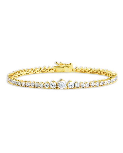 Tatum CZ Tennis Bracelet Gold
