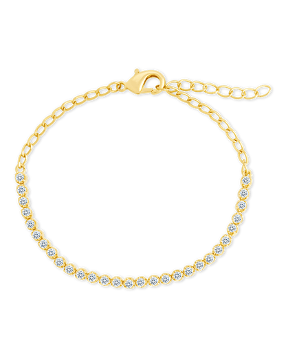 Lavinia Brilliant Cut CZ Bracelet Gold