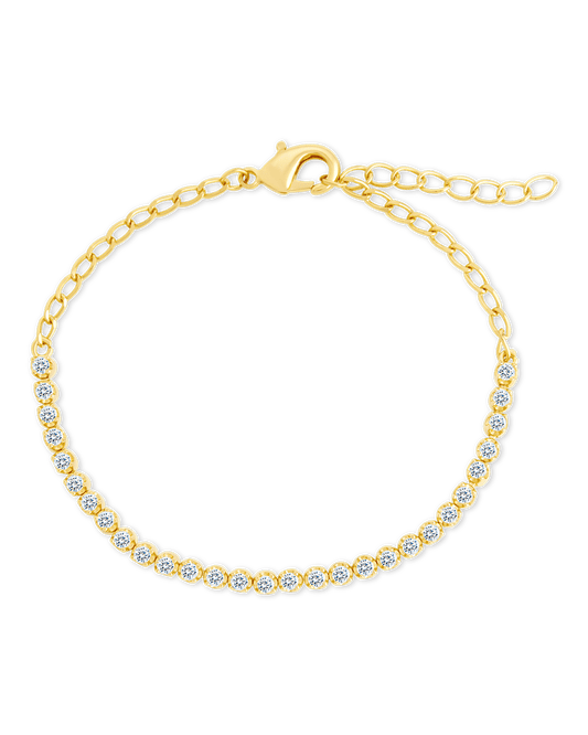 Lavinia Brilliant Cut CZ Bracelet Gold