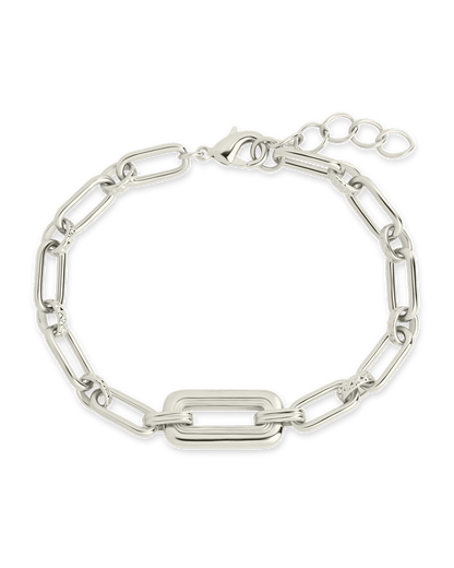 Annabeth Mixed Link Bracelet Silver