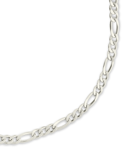 Sterling Silver Figaro Chain Bracelet
