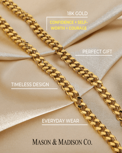 Best Trending Trendy Gold Chunky Chain + Cable Chain Necklace Stack Bundle Jewelry Gift on Sale for Women, Lady, Mother, Wife