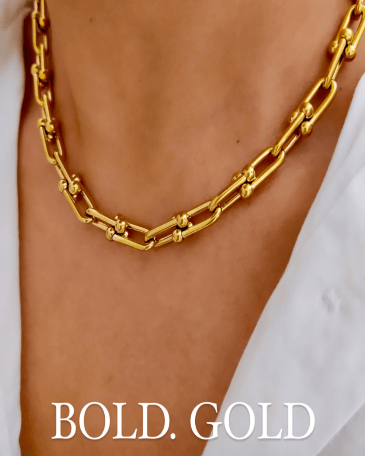 Best Trending Trendy Gold Herringbone Chain + Link Chain Necklace Stack Bundle Jewelry Gift on Sale for Women, Lady, Mother, Wife