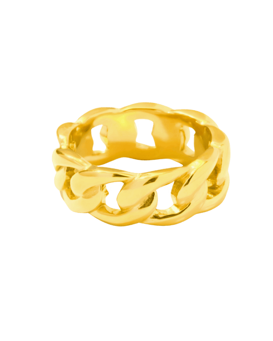 Best Trending Trendy Gold Chain Ring Jewelry Gift on Sale for Women, Lady, Mother, Wife 18K Yellow Gold