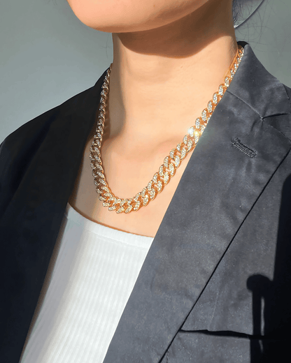 Best Trending Trendy Gold Diamond Chain Necklace Jewelry Gift on Sale for Women, Lady, Mother, Wife