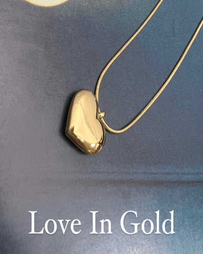Best Trending Trendy Gold Heart Necklace Bracelet Jewelry Bundle Set Jewelry Gift on Sale for Women, Lady, Mother, Wife