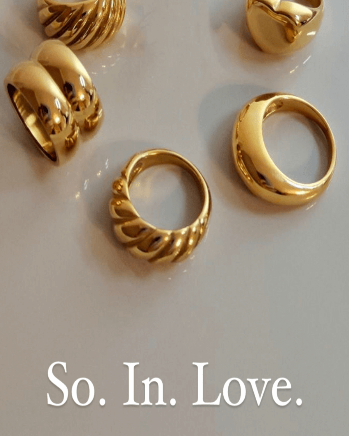 Best Trending Trendy Gold Ring Jewelry Gift on Sale for Women, Lady, Mother, Wife