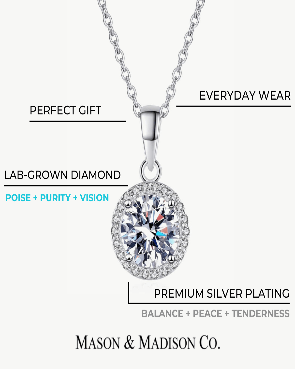 Diamond Pendant Necklace + Diamond Drop Earrings Jewelry Bundle Set - Perfect Round