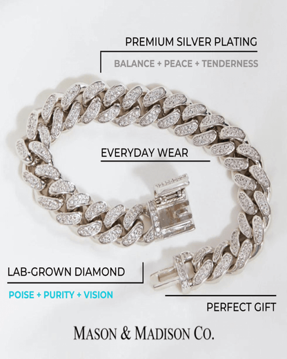 Best Trending Trendy Silver Diamond Chain Bracelet Jewelry Gift on Sale for Women, Lady, Mother, Wife