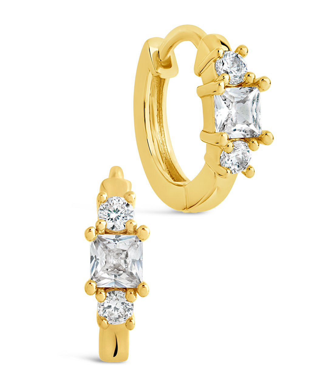 Kendall CZ Hoops Gold