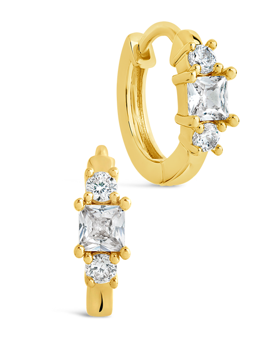 Kendall CZ Hoops Gold