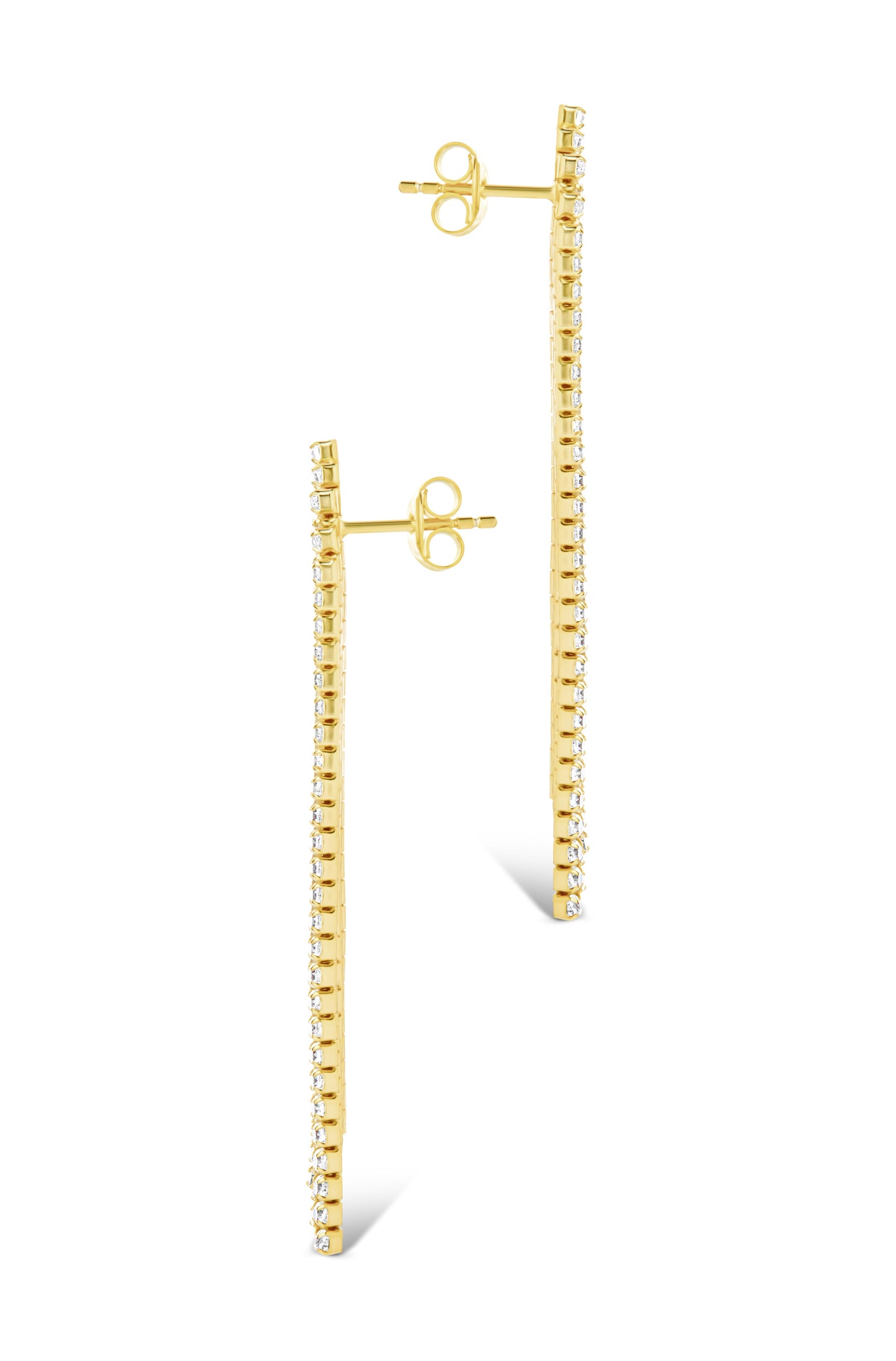 Clara CZ Dangle Stud Earrings