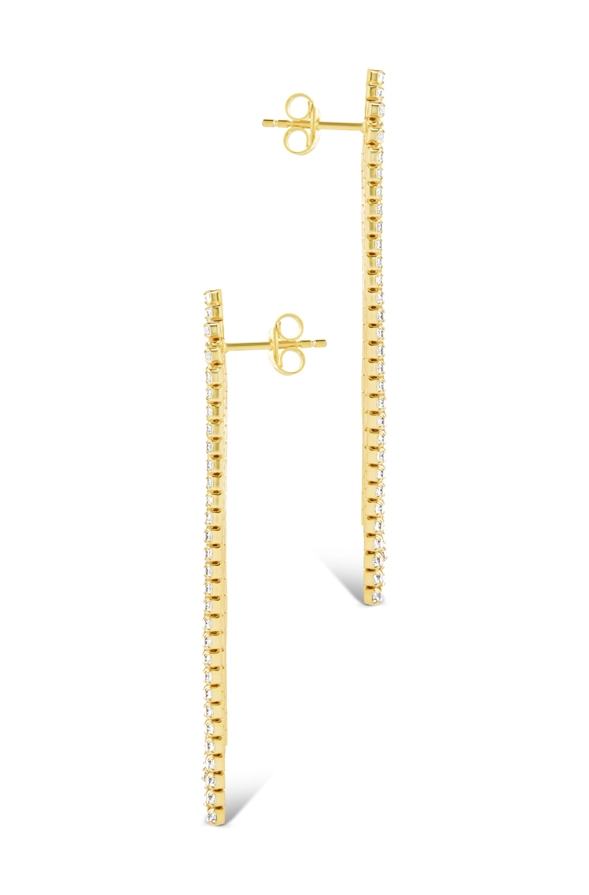 Clara CZ Dangle Stud Earrings