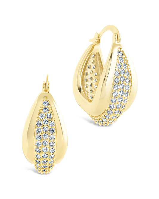 Philina CZ Hoops Gold