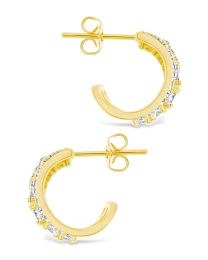 Yasmina CZ Hoop Earrings