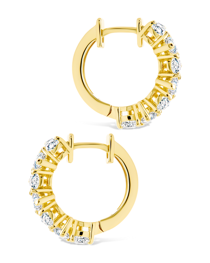 Carina Pear Cut CZ Hoops