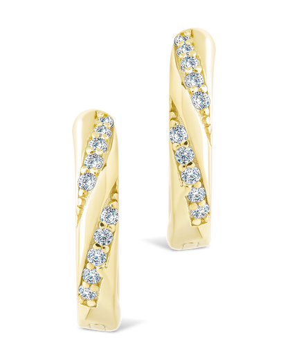 Sterling Silver Adelise Micro Hoops