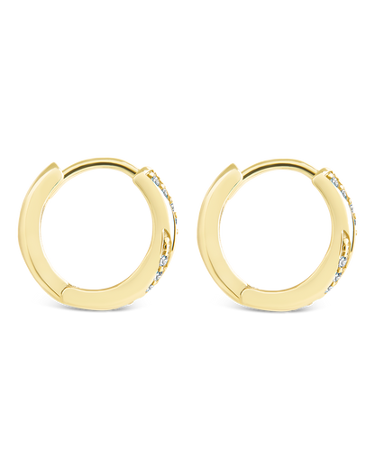 Sterling Silver Adelise Micro Hoops