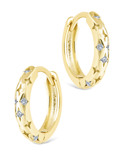 Sterling Silver Blakelyn Micro Hoops