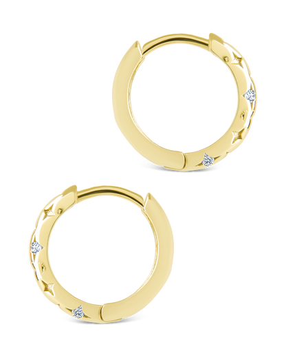 Sterling Silver Blakelyn Micro Hoops